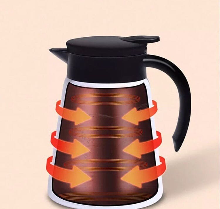 Stainless Steel Double Wall Insulated Vacuum Thermos, Portable Travel Kettle Shaped Thermos Stainless Steel Double Wall Insulated Vacuum Thermos, Portable Travel Kettle Shaped Thermos
